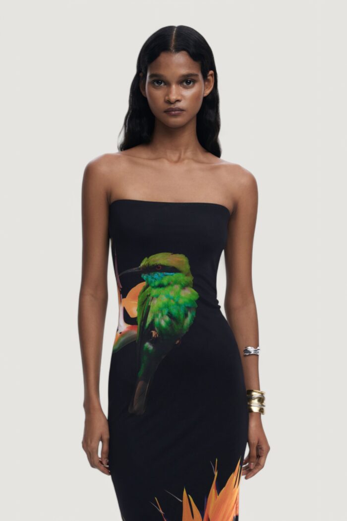 Vestito midi Desigual swim_colibrÍ strapless Nero