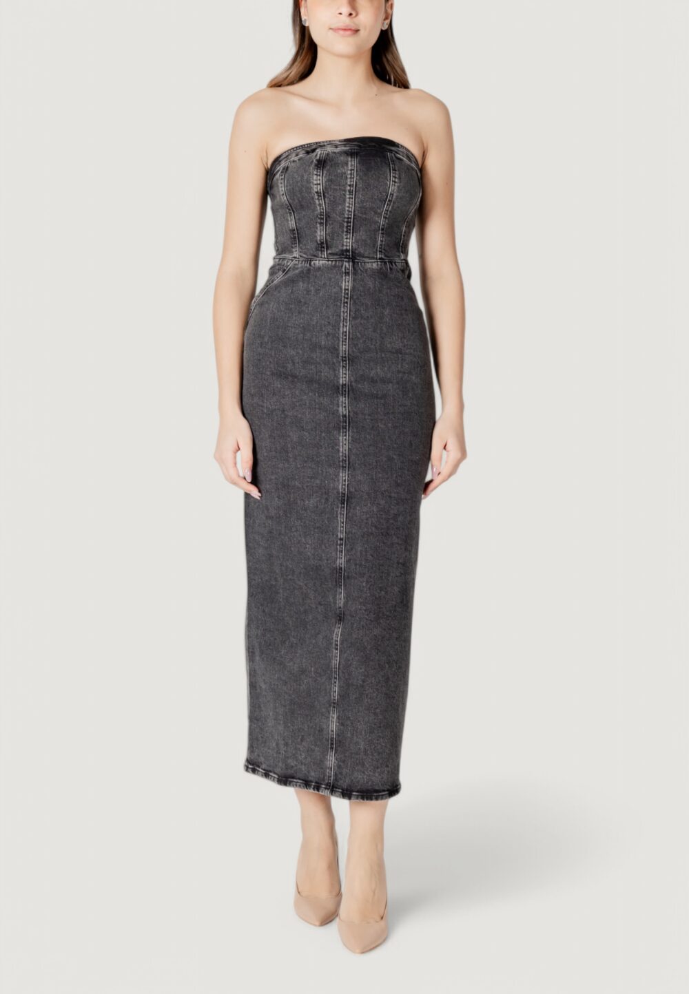 Vestito midi ICHI ihbellas dr Black Jeans - Foto 1