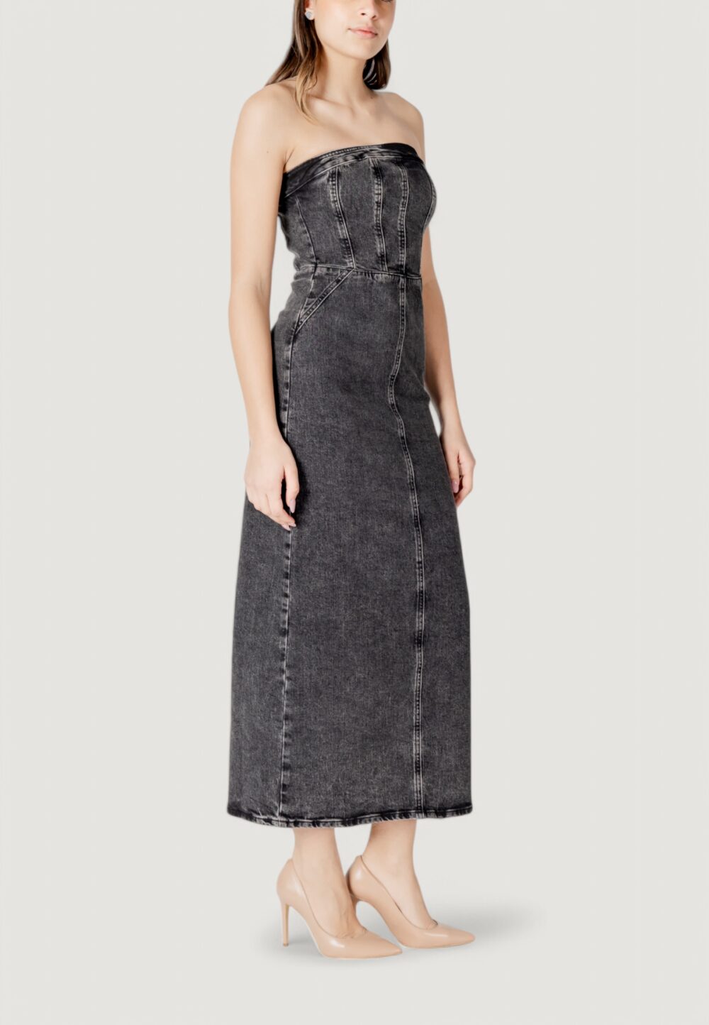 Vestito midi ICHI ihbellas dr Black Jeans - Foto 3