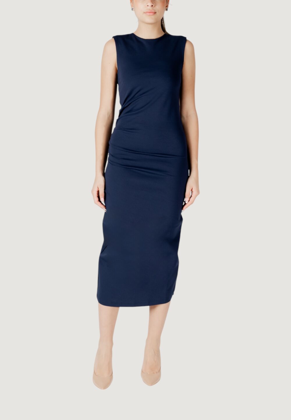 Vestito midi Jacqueline de Yong jdymira s/l midi rouching dress jrs Blu - Foto 2