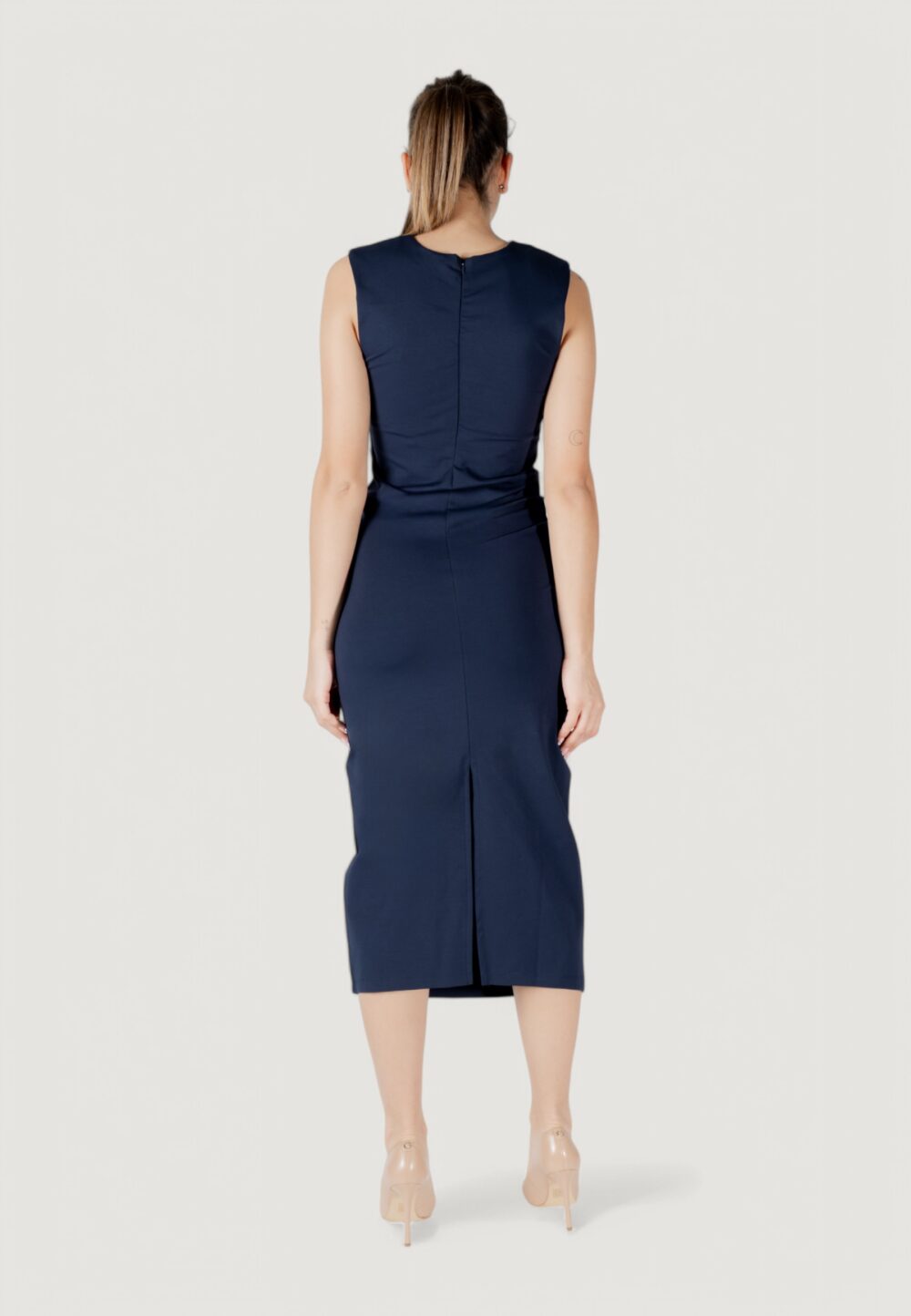 Vestito midi Jacqueline de Yong jdymira s/l midi rouching dress jrs Blu - Foto 5