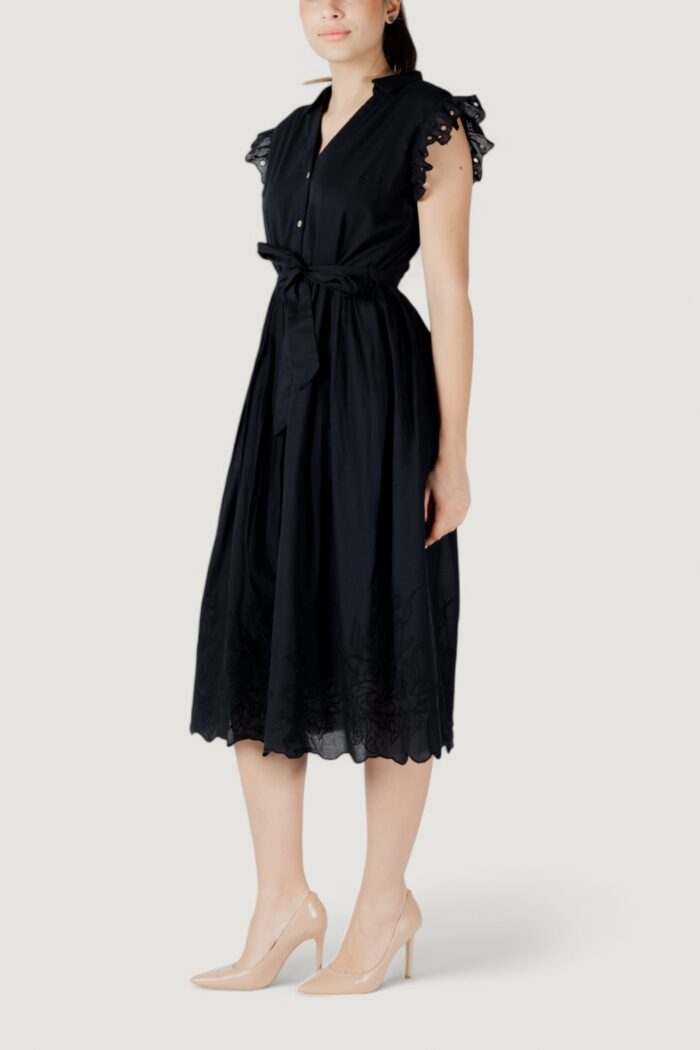 Vestito midi Vila Clothes vianglassi v-neck s/l midi Nero