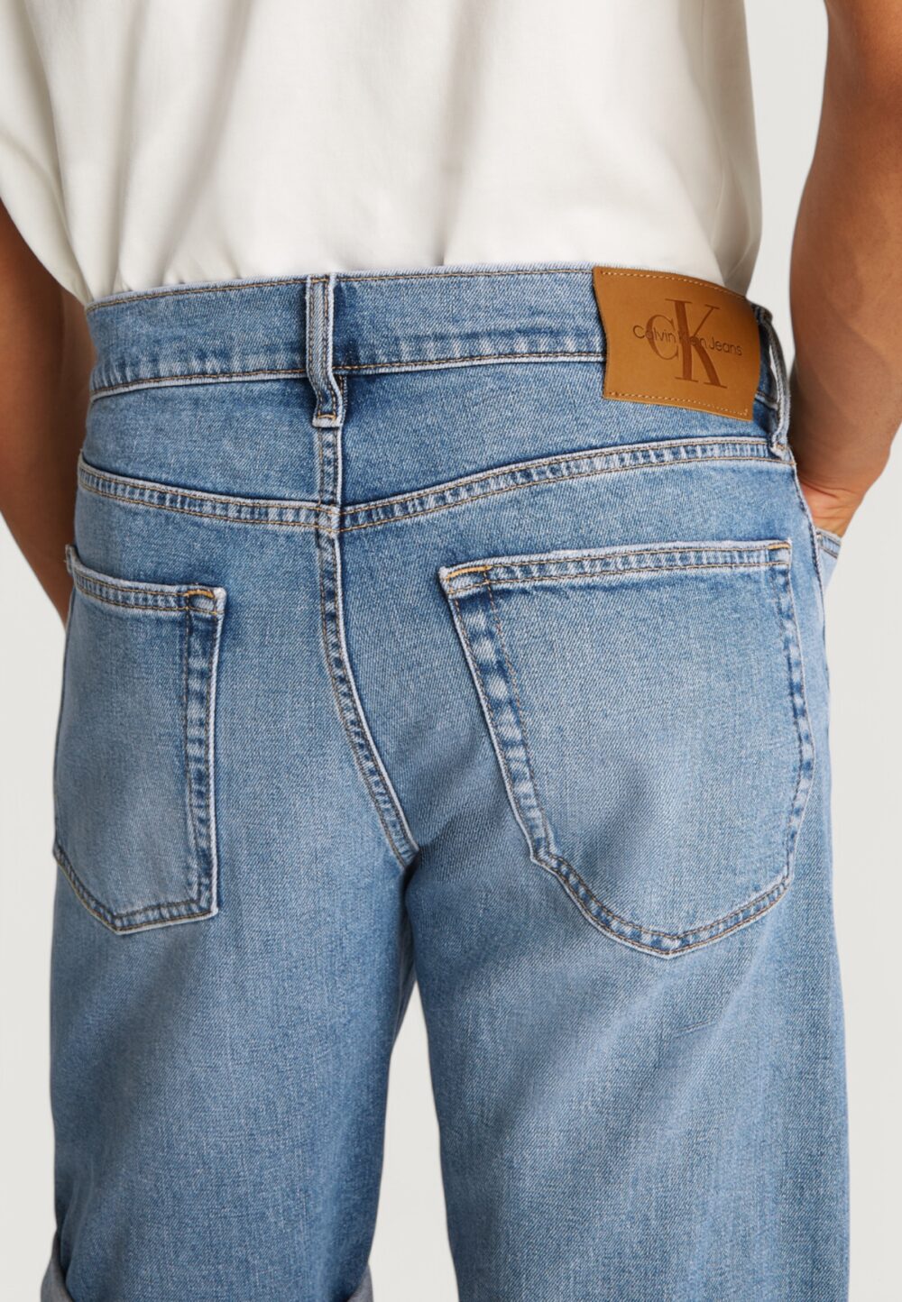 Bermuda Calvin Klein Jeans Denim chiaro - Foto 4