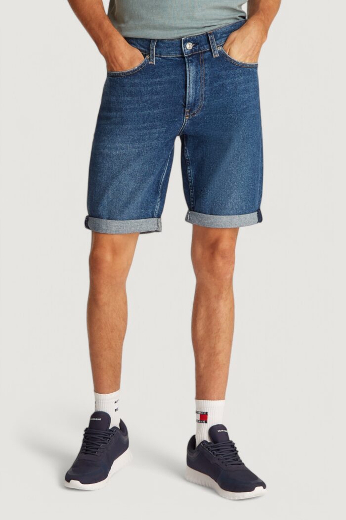 Bermuda Calvin Klein Jeans slim Denim scuro