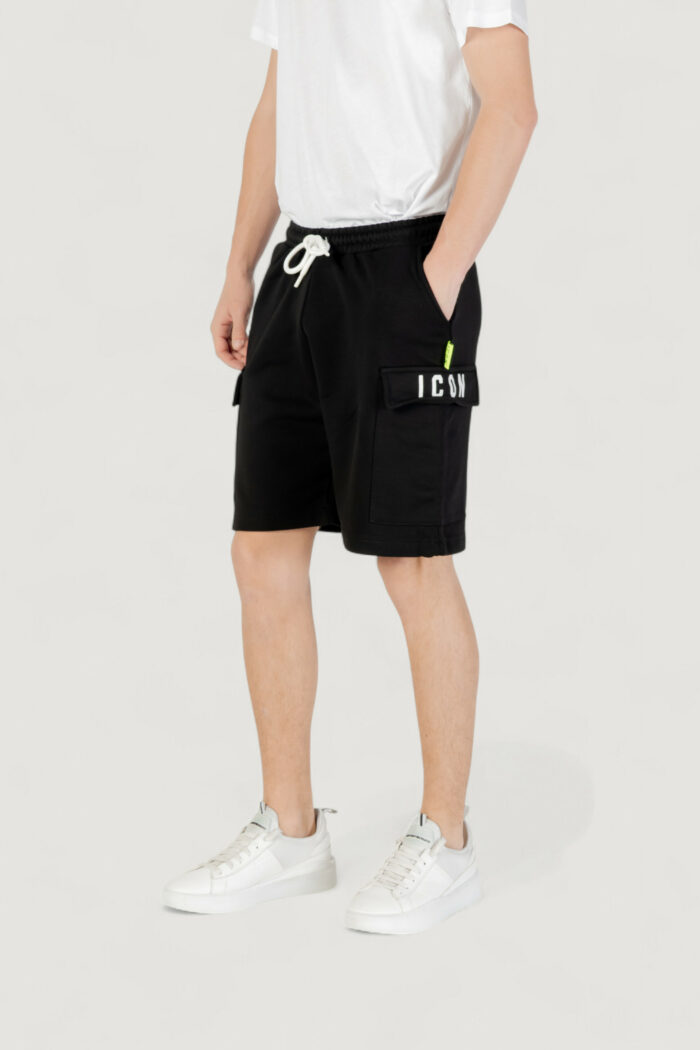 Bermuda sportivi Icon logo piccolo Nero