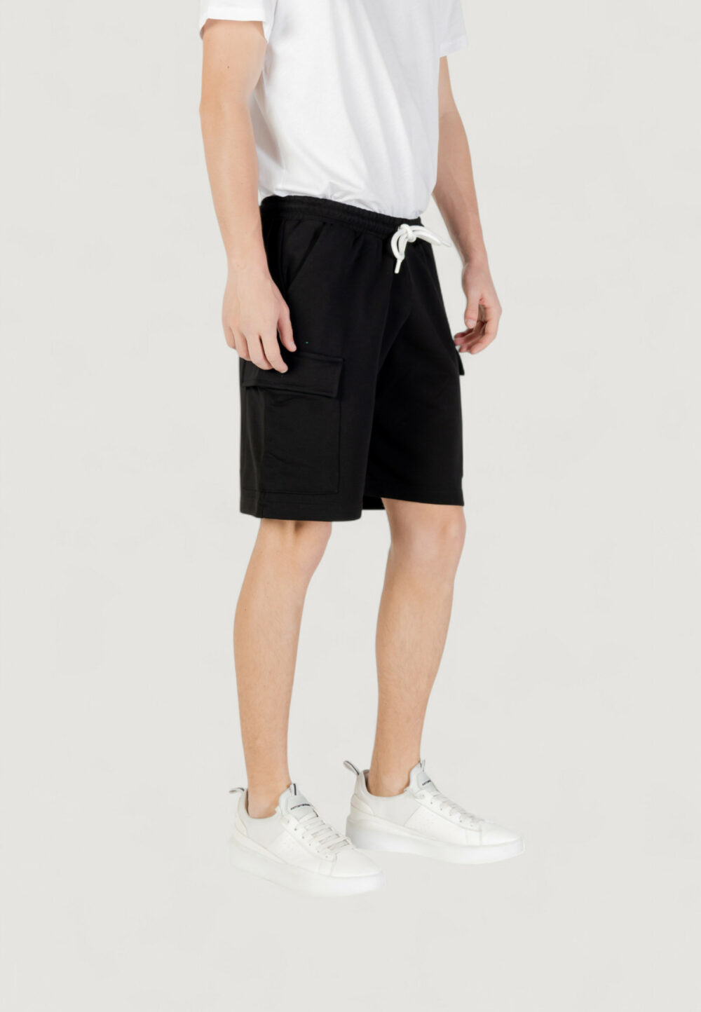 Bermuda sportivi Icon logo piccolo Nero - Foto 3