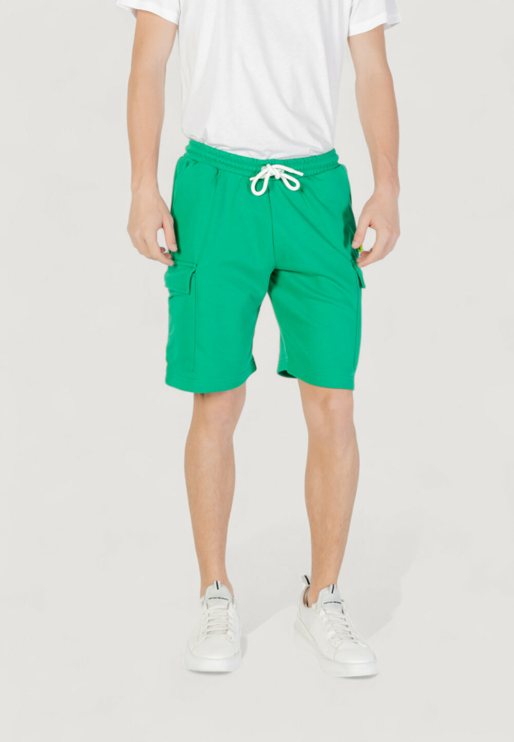 Bermuda sportivi Icon logo piccolo Verde - Foto 1