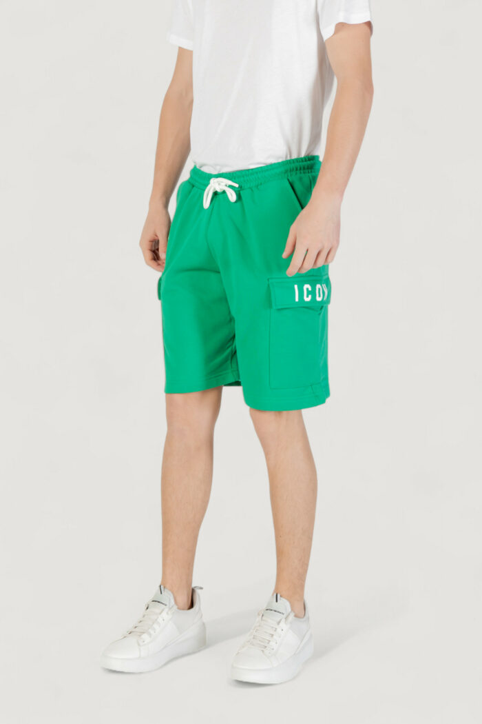 Bermuda sportivi Icon logo piccolo Verde