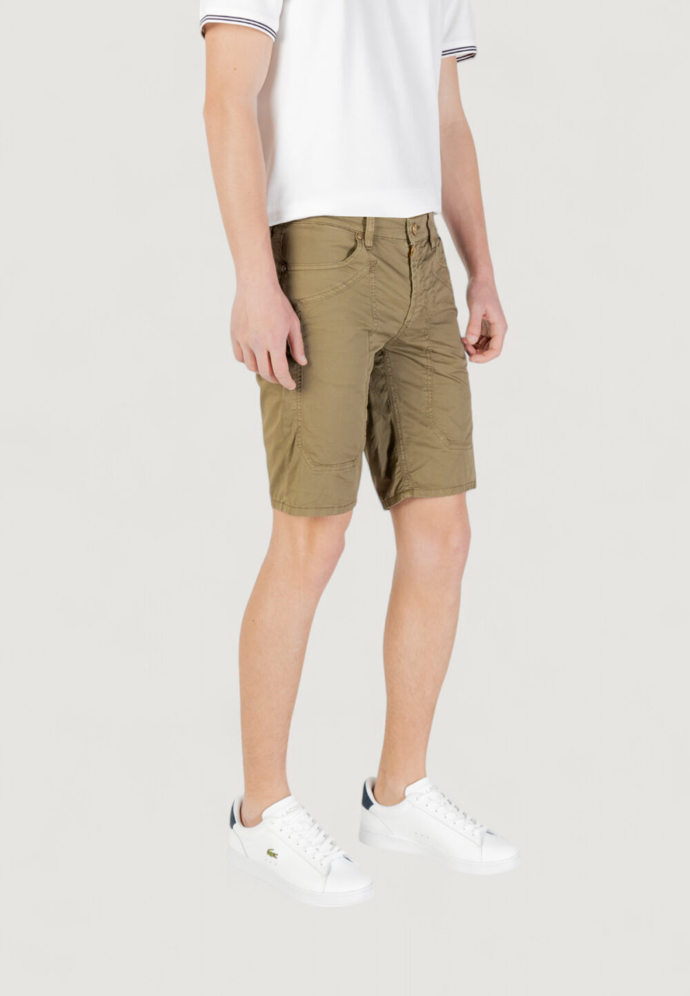 Bermuda Jeckerson jayden 5 tasche toppa slim Verde Oliva - Foto 4