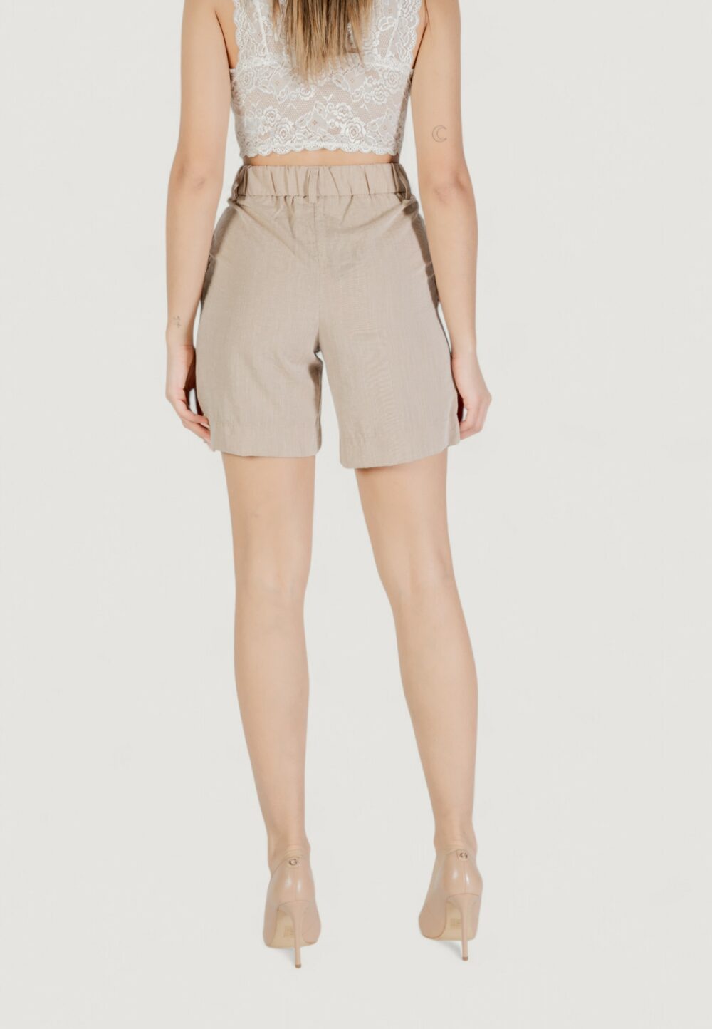 Bermuda Only onlmarsa solid wvn noos Beige - Foto 4