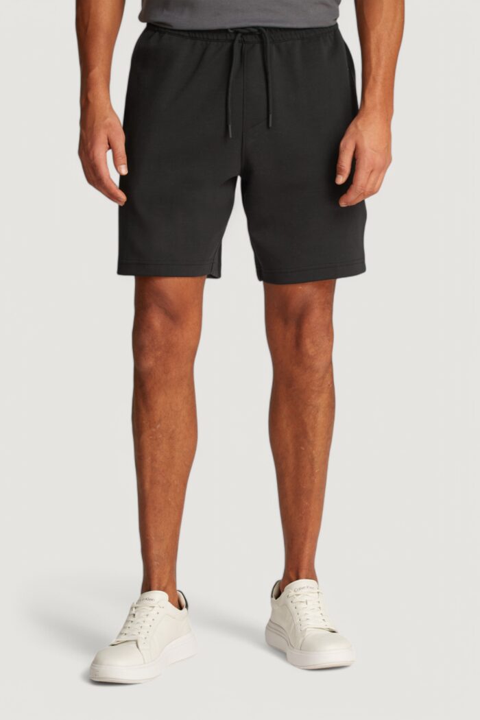 Bermuda sportivi Calvin Klein Jeans logo tape Nero
