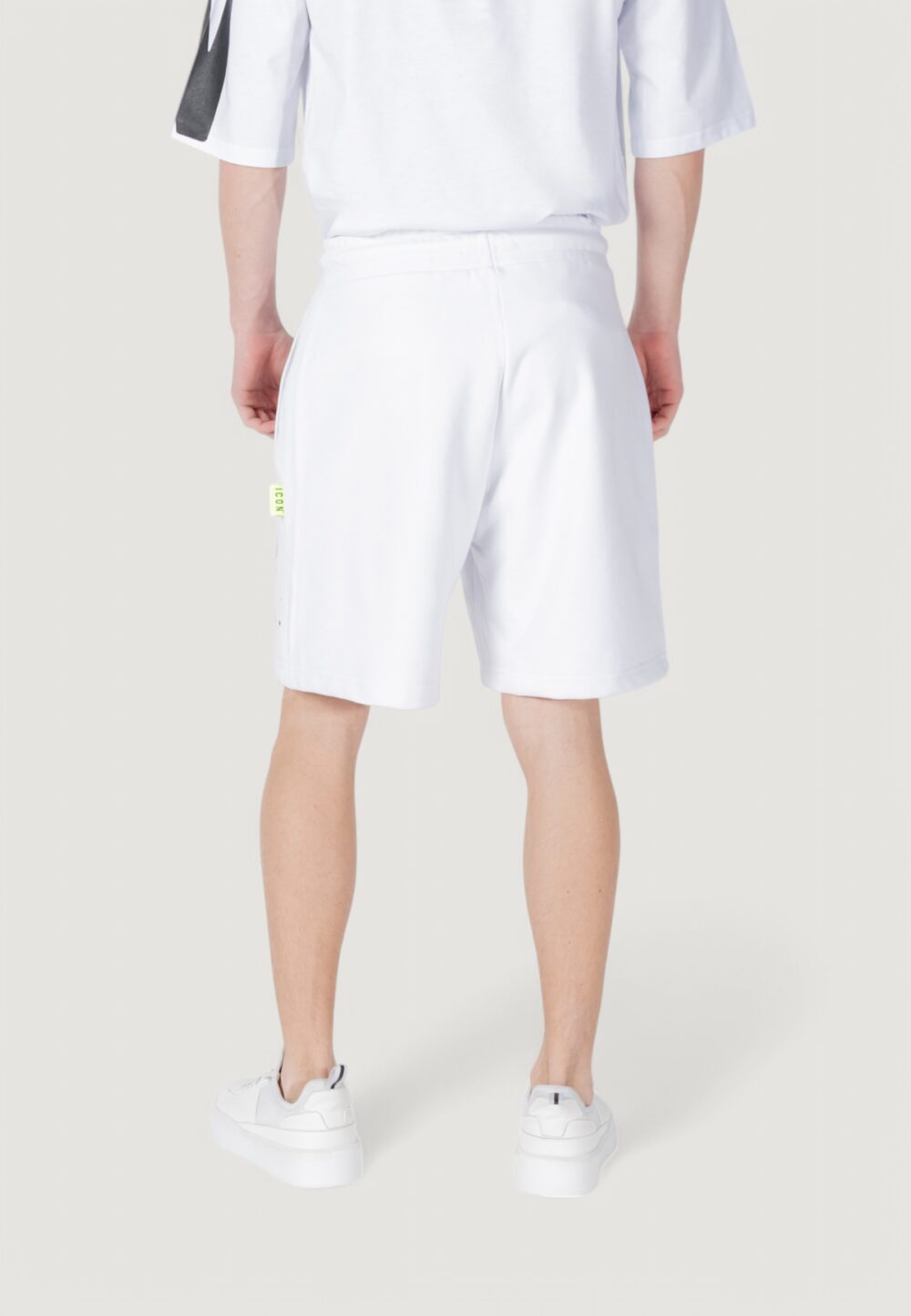 Bermuda sportivi Icon Bianco - Foto 4