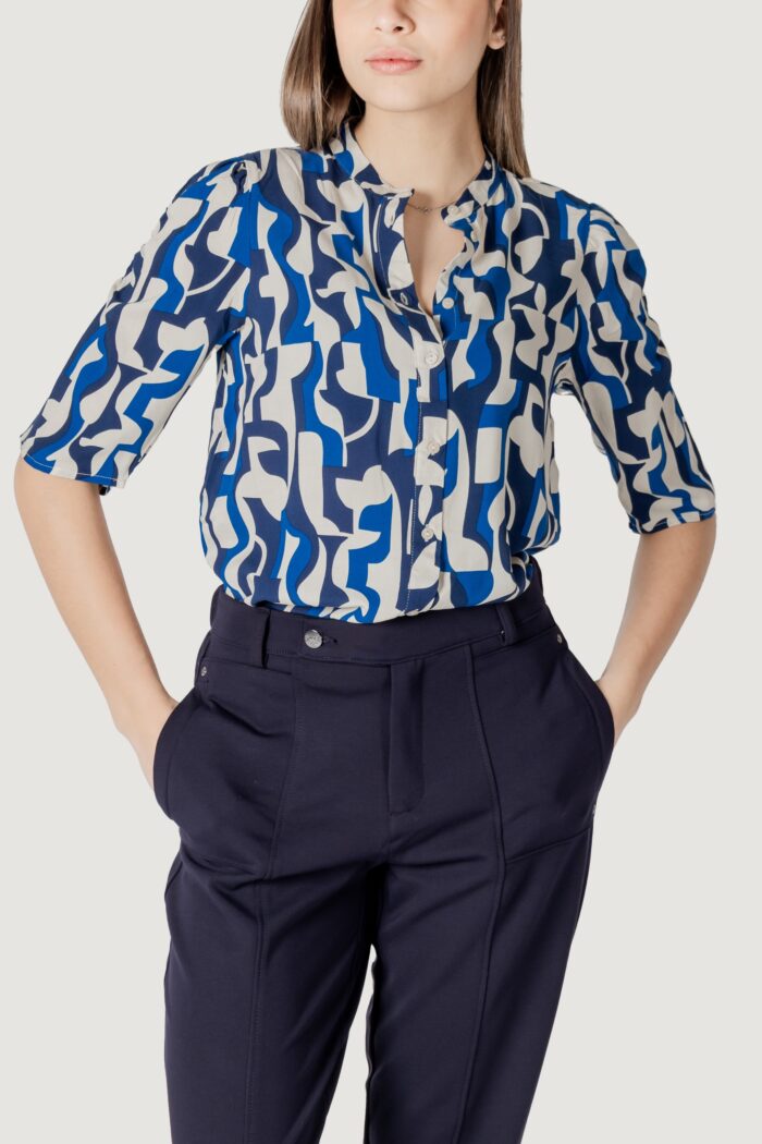 Blusa manica corta ICHI ihvera sh19 Blu