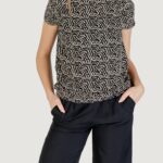 Blusa manica corta Street One printed mat-mix shirt Nero - Foto 1