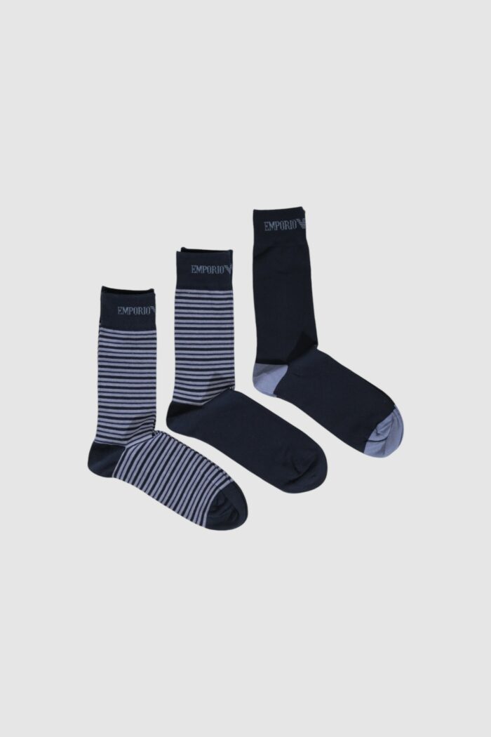 Calzini corti Emporio Armani Underwear short sock 3-pack Blu