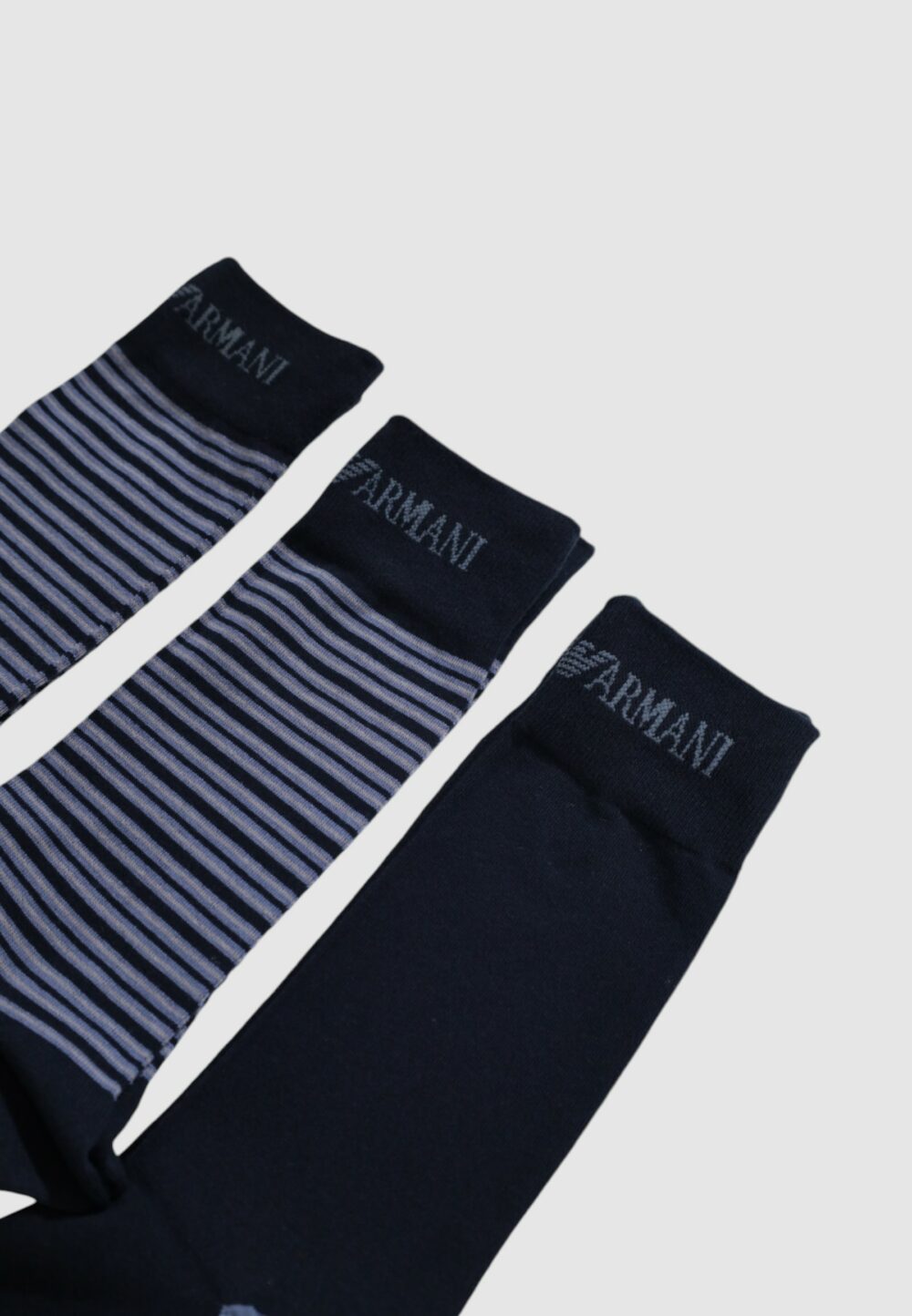 Calzini corti Emporio Armani Underwear short sock 3-pack Blu - Foto 3