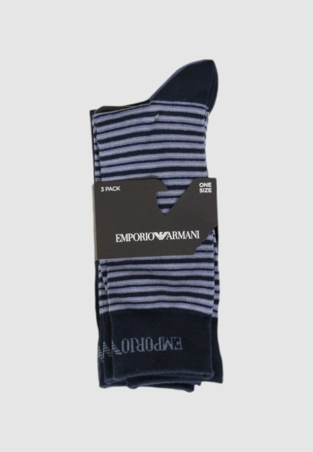 Calzini corti Emporio Armani Underwear short sock 3-pack Blu - Foto 4