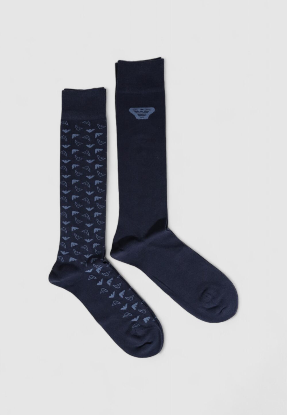 Calzini Lunghi Emporio Armani Underwear 2 pack Blu - Foto 2