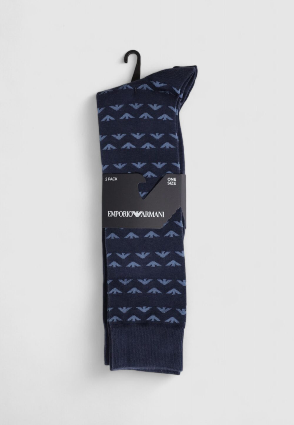 Calzini Lunghi Emporio Armani Underwear 2 pack Blu - Foto 1
