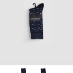 Calzini Lunghi Emporio Armani Underwear 2 pack Blu - Foto 1