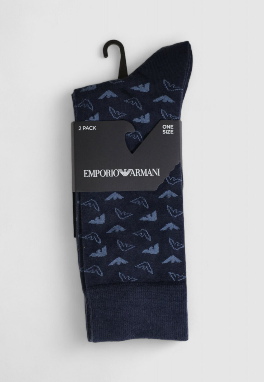 Calzini Lunghi Emporio Armani Underwear 2 pack Blu - Foto 5