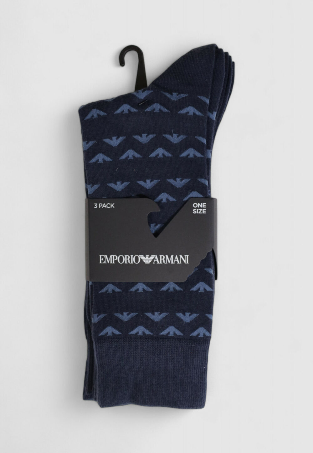 Calzini Lunghi Emporio Armani Underwear 3 pack Blu - Foto 4