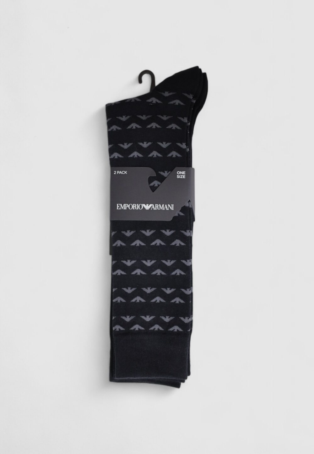Calzini Lunghi Emporio Armani Underwear 2 pack Nero - Foto 1