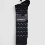 Calzini Lunghi Emporio Armani Underwear 2 pack Nero - Foto 1