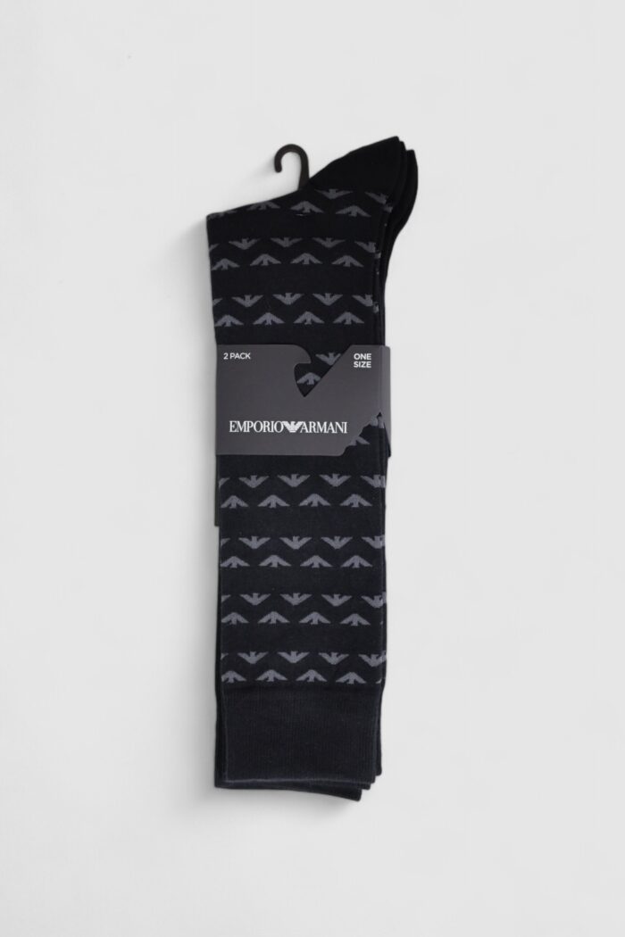 Calzini Lunghi Emporio Armani Underwear 2 pack Nero