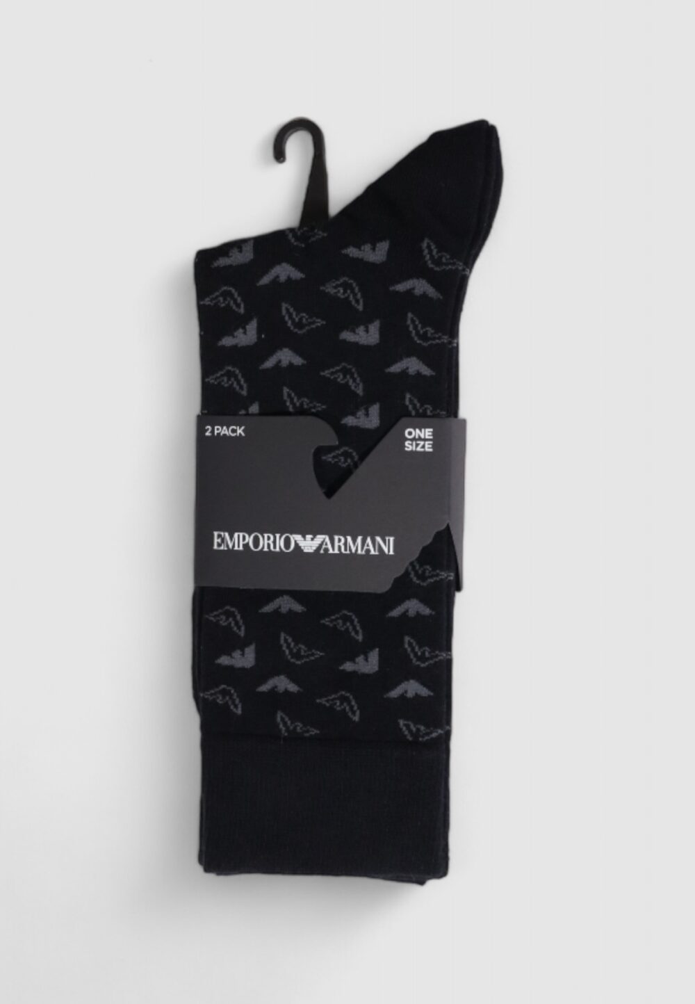 Calzini Lunghi Emporio Armani Underwear 2 pack Nero - Foto 1