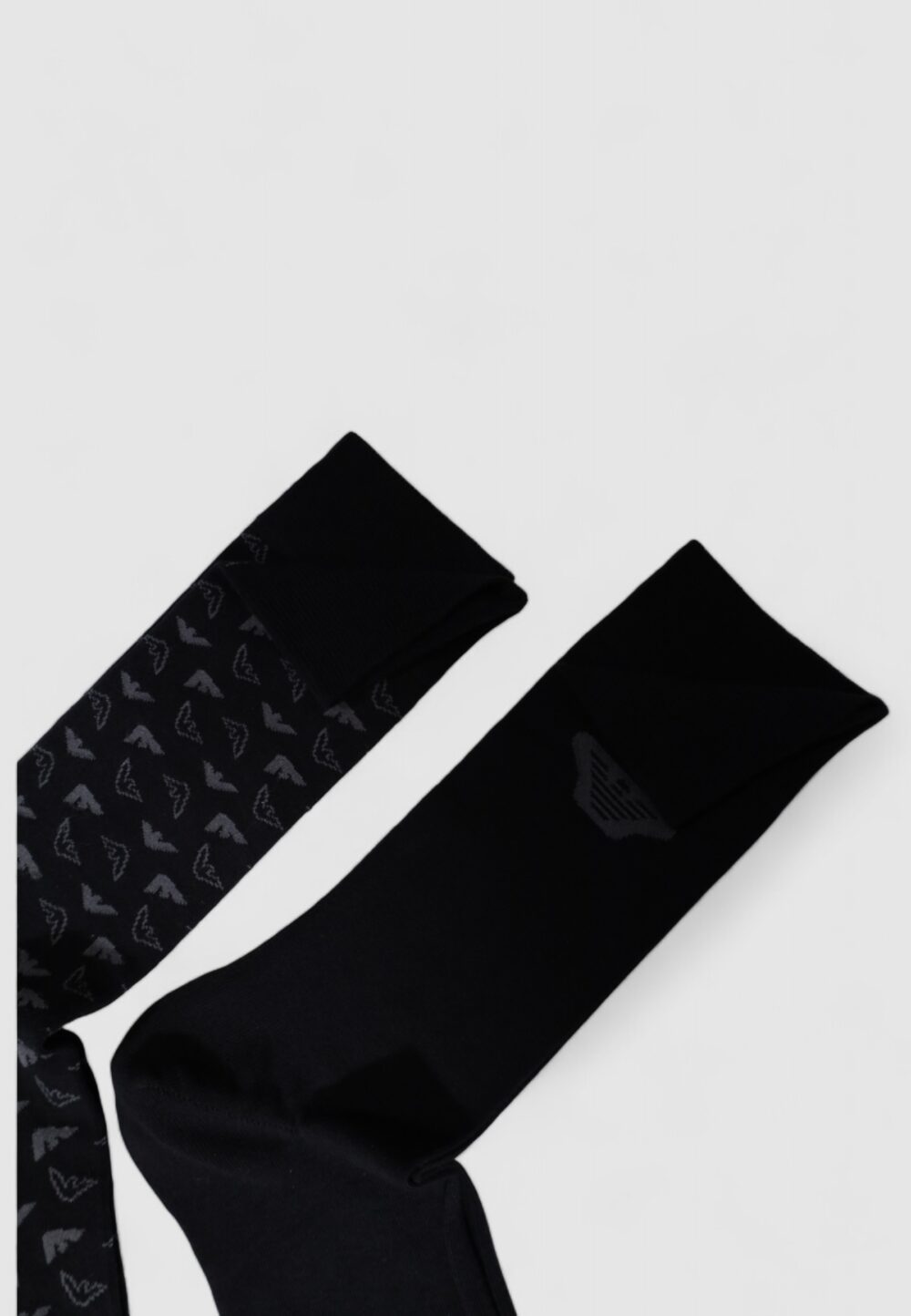 Calzini Lunghi Emporio Armani Underwear 2 pack Nero - Foto 3