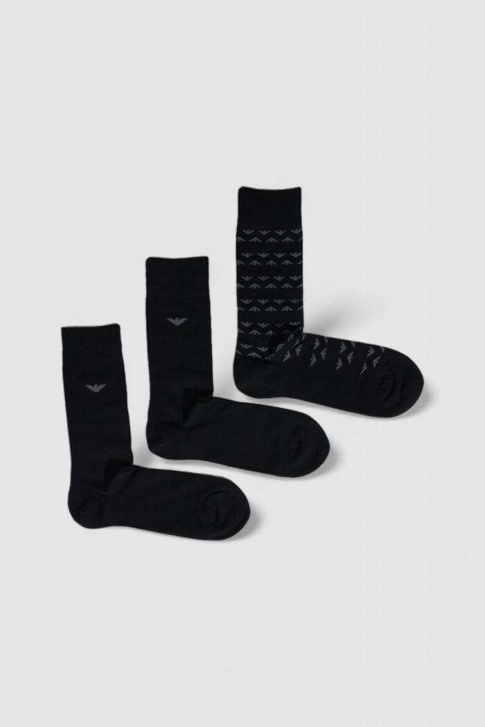 Calzini Lunghi Emporio Armani Underwear 3 pack Nero