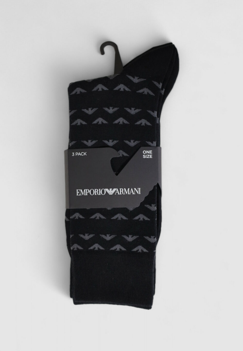 Calzini Lunghi Emporio Armani Underwear 3 pack Nero - Foto 4