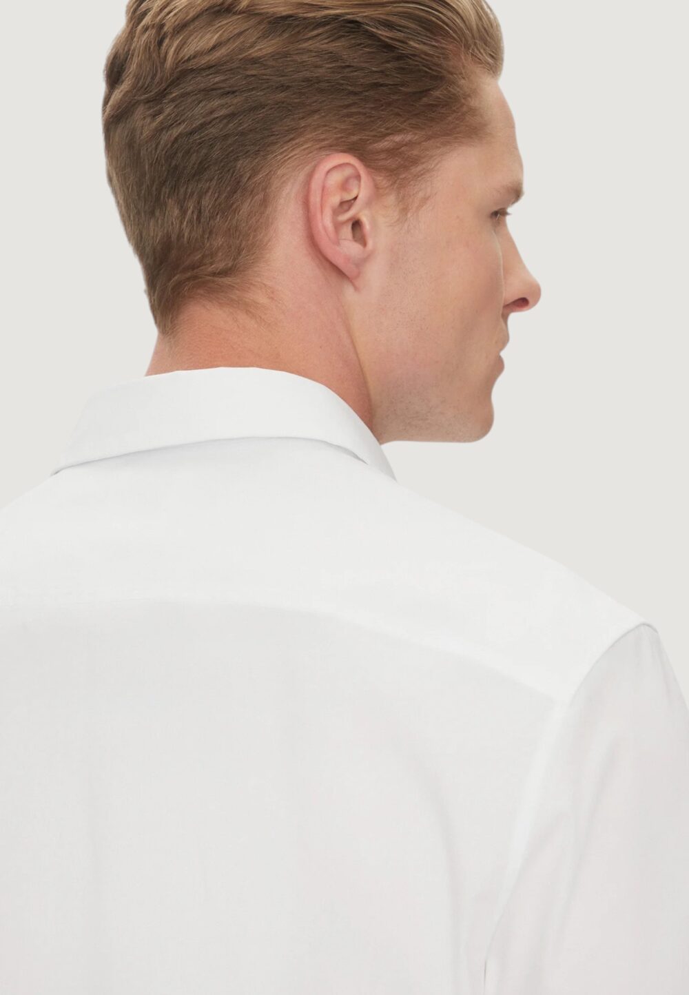 Camicia manica corta Calvin Klein ss solid stretch Bianco - Foto 5