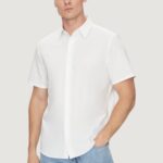 Camicia manica corta Calvin Klein ss solid stretch Bianco - Foto 1