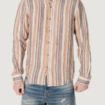 Camicia manica lunga Gianni Lupo Marrone - Foto 1