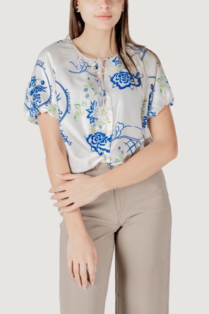 Camicia manica corta ICHI ihlucie sh Bianco