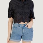 Camicia manica corta Only onlmina life ss boxy shirt wvn Nero - Foto 1
