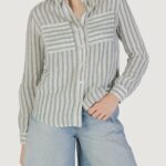 Camicia manica corta Street One striped shirtcollar Verde - Foto 1