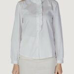 Camicia manica lunga Jacqueline de Yong jdymio l/s frill shirt wvn Bianco - Foto 1