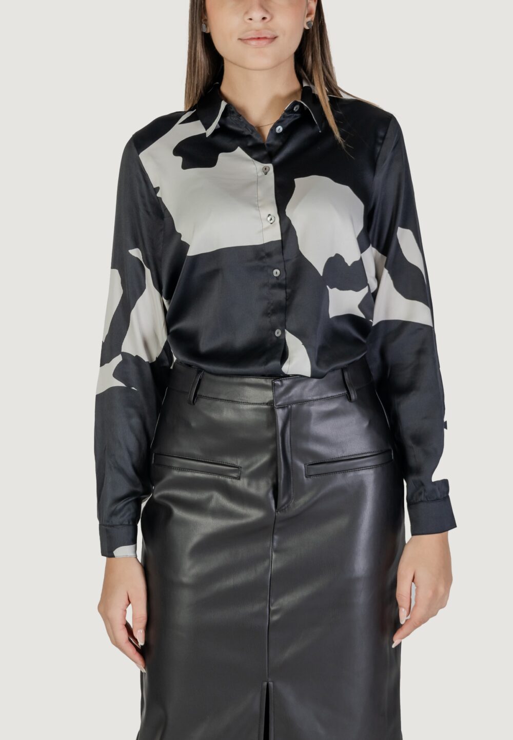 Camicia manica lunga Only onljane life l/s shirt ptm Nero - Foto 1