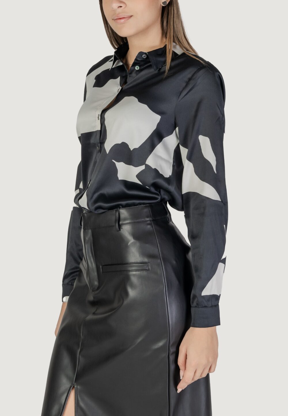 Camicia manica lunga Only onljane life l/s shirt ptm Nero - Foto 2