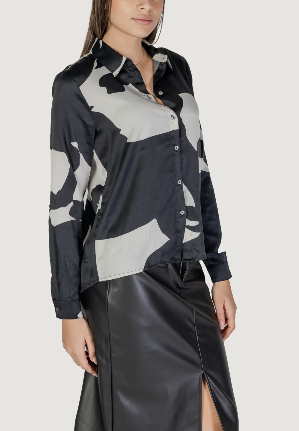 Camicia manica lunga Only onljane life l/s shirt ptm Nero - Foto 3
