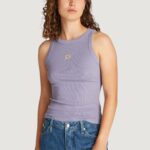 Canotta Calvin Klein Jeans washed woven label Viola - Foto 1