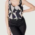 Canotta Only onlnova life vis s/l aop Beige - Foto 1