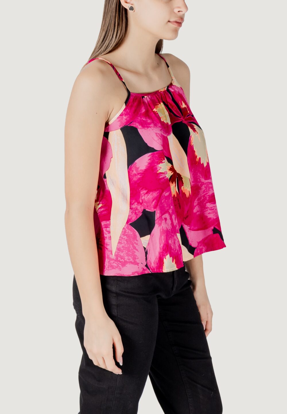 Canotta Only onlalma life vis ella singlet aop Fuxia - Foto 3