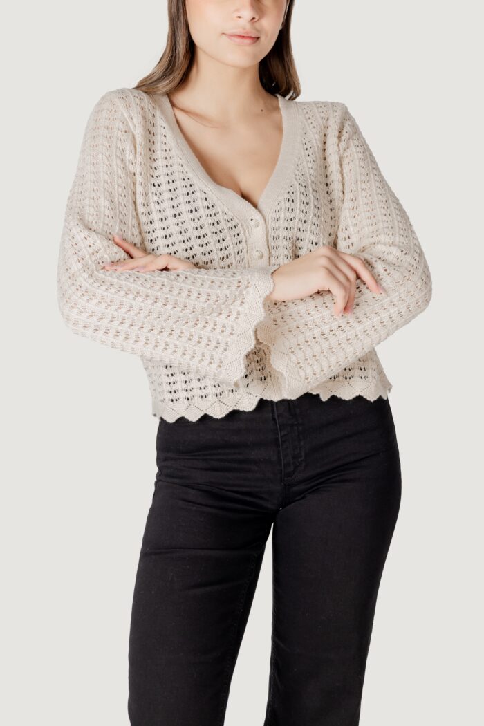 Cardigan Only onlasa ls structure Beige chiaro