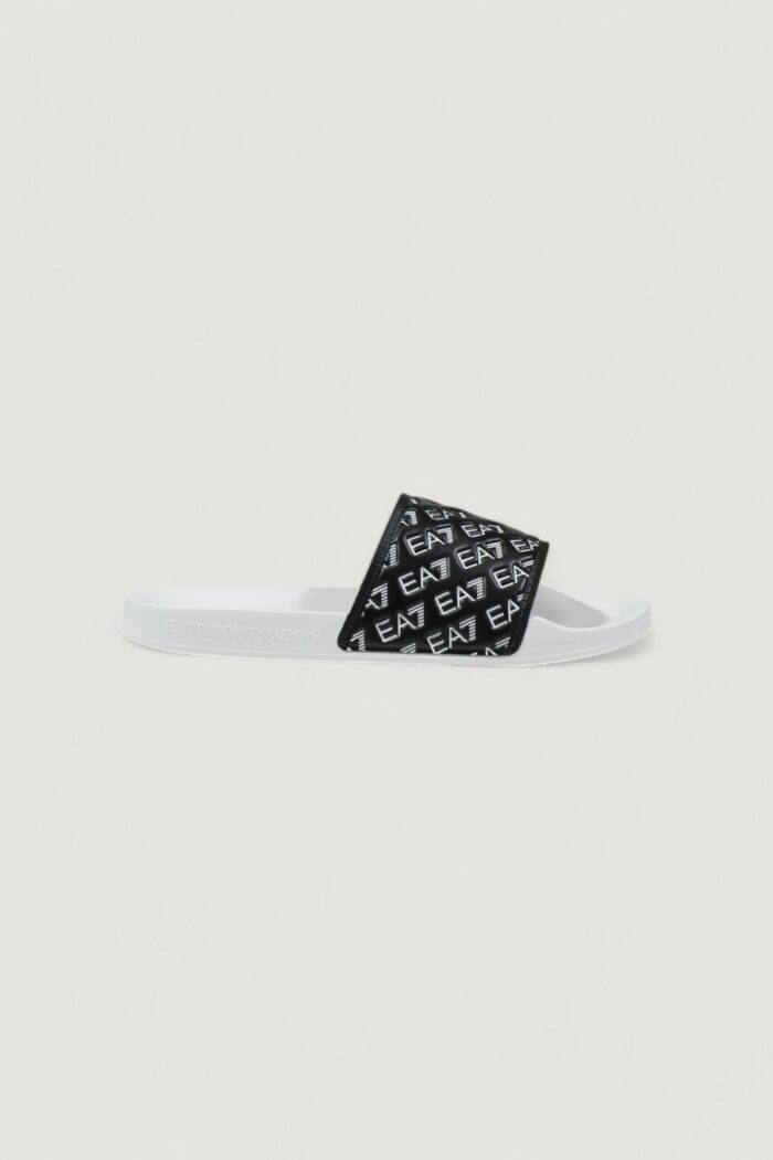 Ciabatte EA7  Bianco – Nero