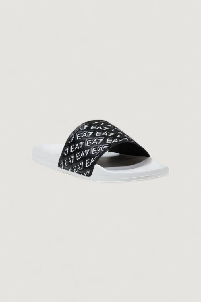Ciabatte EA7  Bianco – Nero