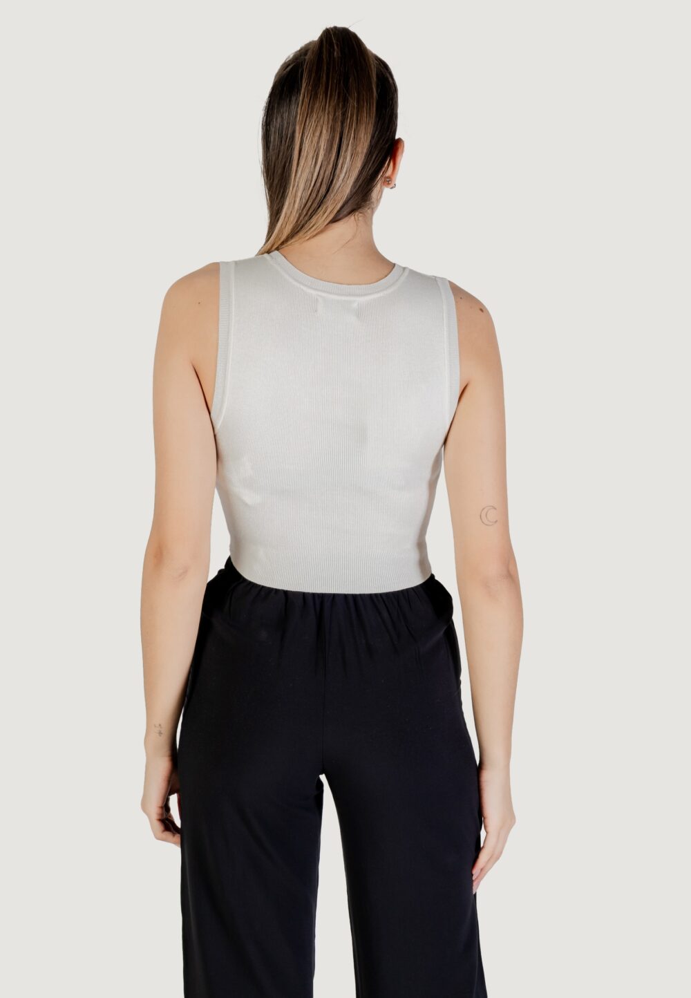 Maglia in filo manica corta Jacqueline de Yong jdycirkeline s/l crop top knt Bianco - Foto 4